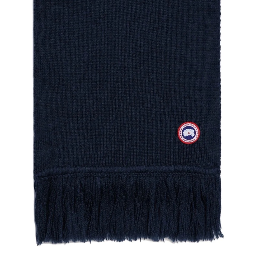 Canada Goose Navy Tassel scarf